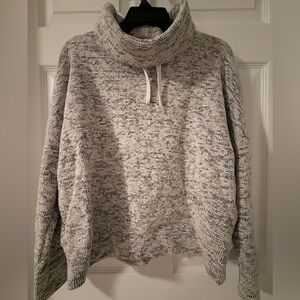 Banana Republic Textured Gray Cowl Neck Sweater